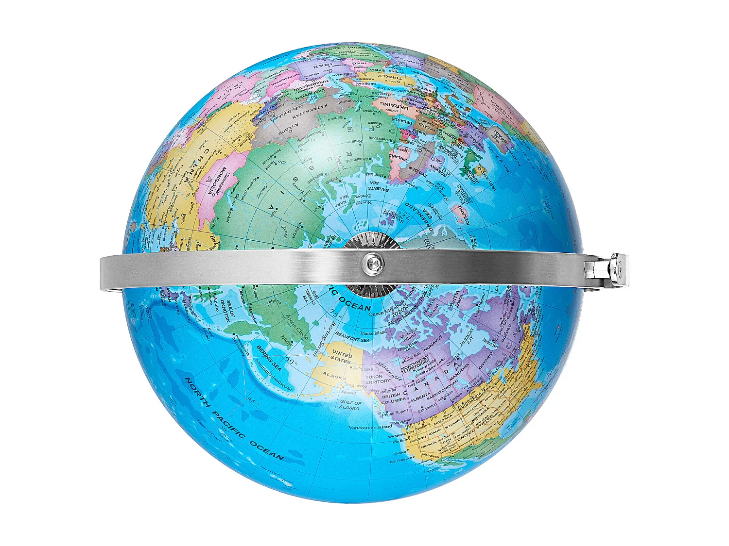 Globe Terrestre SucceBuy Lumineux avec Support, 228,6 Mm, Globe Terrestre Éducatif, Base Stable en Métal Lourd, Veilleuse LED Constellation Imprimée HD