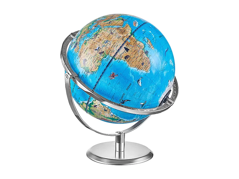 Globus SucceBuy Kids Globe, 254 Mm, Interaktywny Globus AR z Aplikacją AR Golden Globe, Lampka Nocna LED, Obrót o 720°