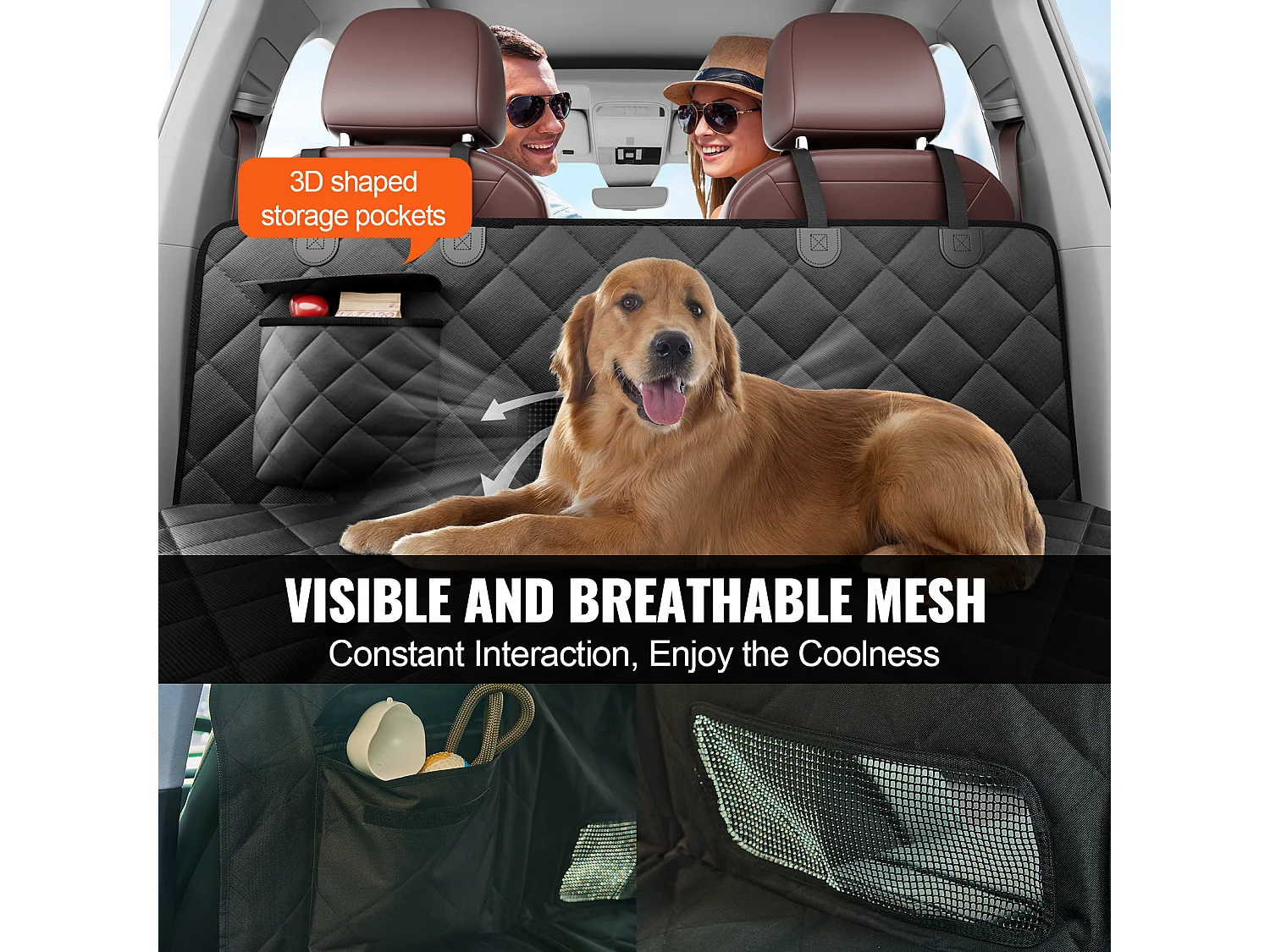 Housse, SucceBuy Housse de Siège de Voiture pour Chien 137 cm x 67 cm Imperméable 600D pour SUV