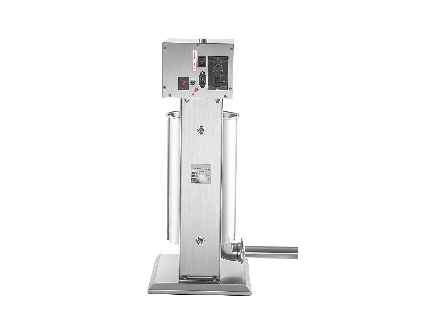 Saucisse SucceBuy Remplisseuse de Saucisses Électrique 15L à Vitesse Variable en Acier Inoxydable