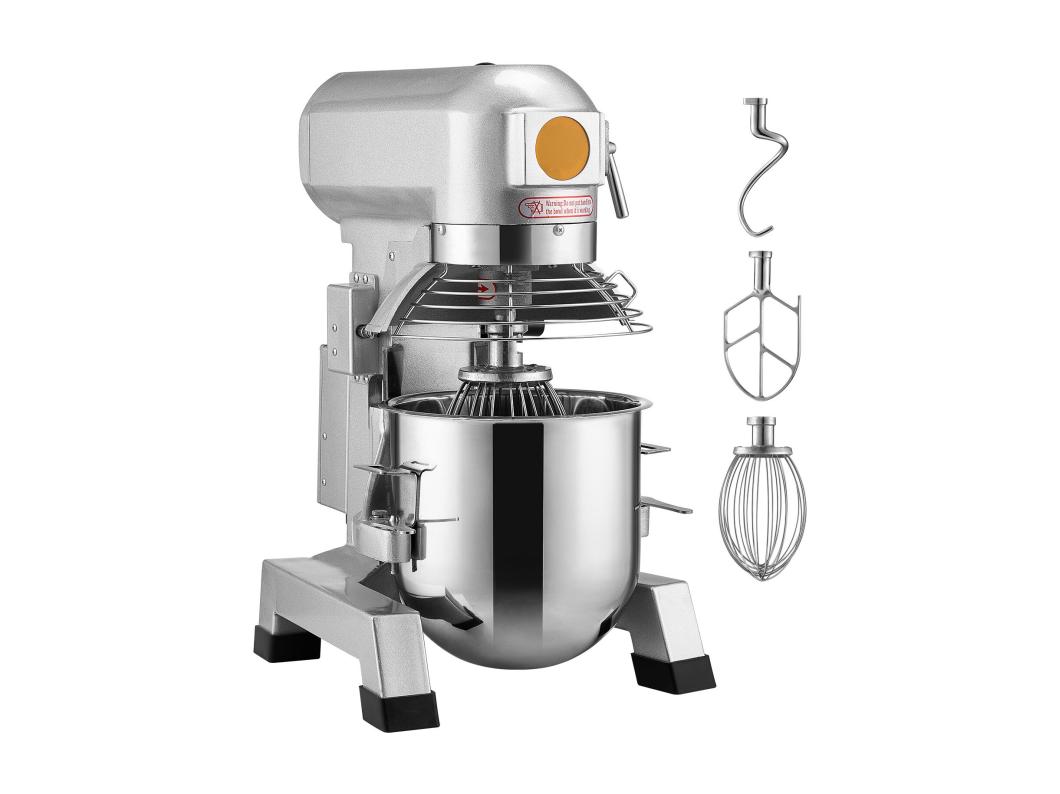 Patisserie Robot SucceBuy Commerciële Teigmixer, Roestvrij Stalen Beker 8.5 L, Spiraal