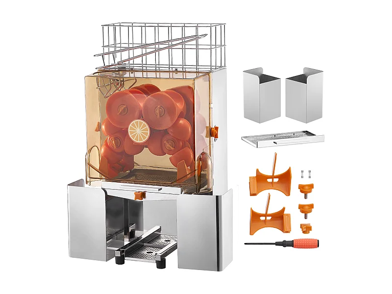 Expresor de Frutas Électrico SucceBuy Expresor de Frutas Comercial 120 W con Extractor de Jugo Y Caja Filtro
