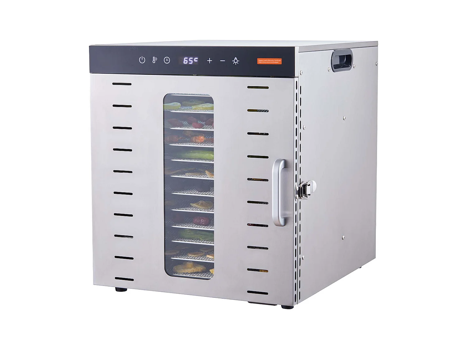 Déshydrateur SucceBuy Déshydrateur Alimentaire à 10 Plateaux, Séchoir à Fruits SécHés en Acier Inoxydable de 1000 W