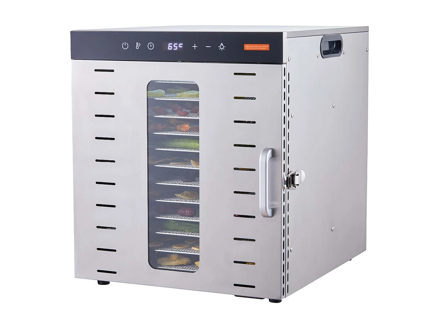 Déshydrateur SucceBuy Déshydrateur Alimentaire à 10 Plateaux, Séchoir à Fruits SécHés en Acier Inoxydable de 1000 W