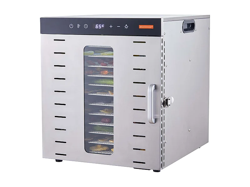 Déshydrateur SucceBuy Déshydrateur Alimentaire à 10 Plateaux, Séchoir à Fruits SécHés en Acier Inoxydable de 1000 W