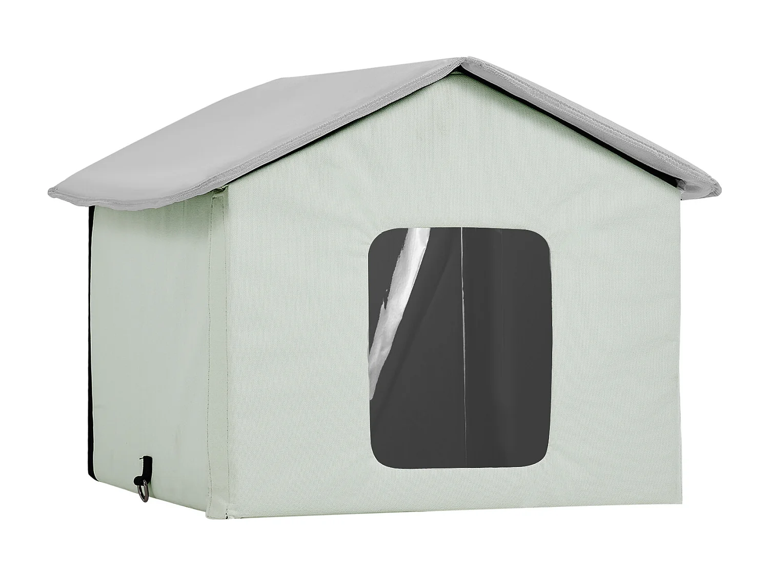 Maison Niche pour Chat, SucceBuy Maison pour Chat Chauffante et Pliable avec Coussin de Température RÉglable (Milieu)