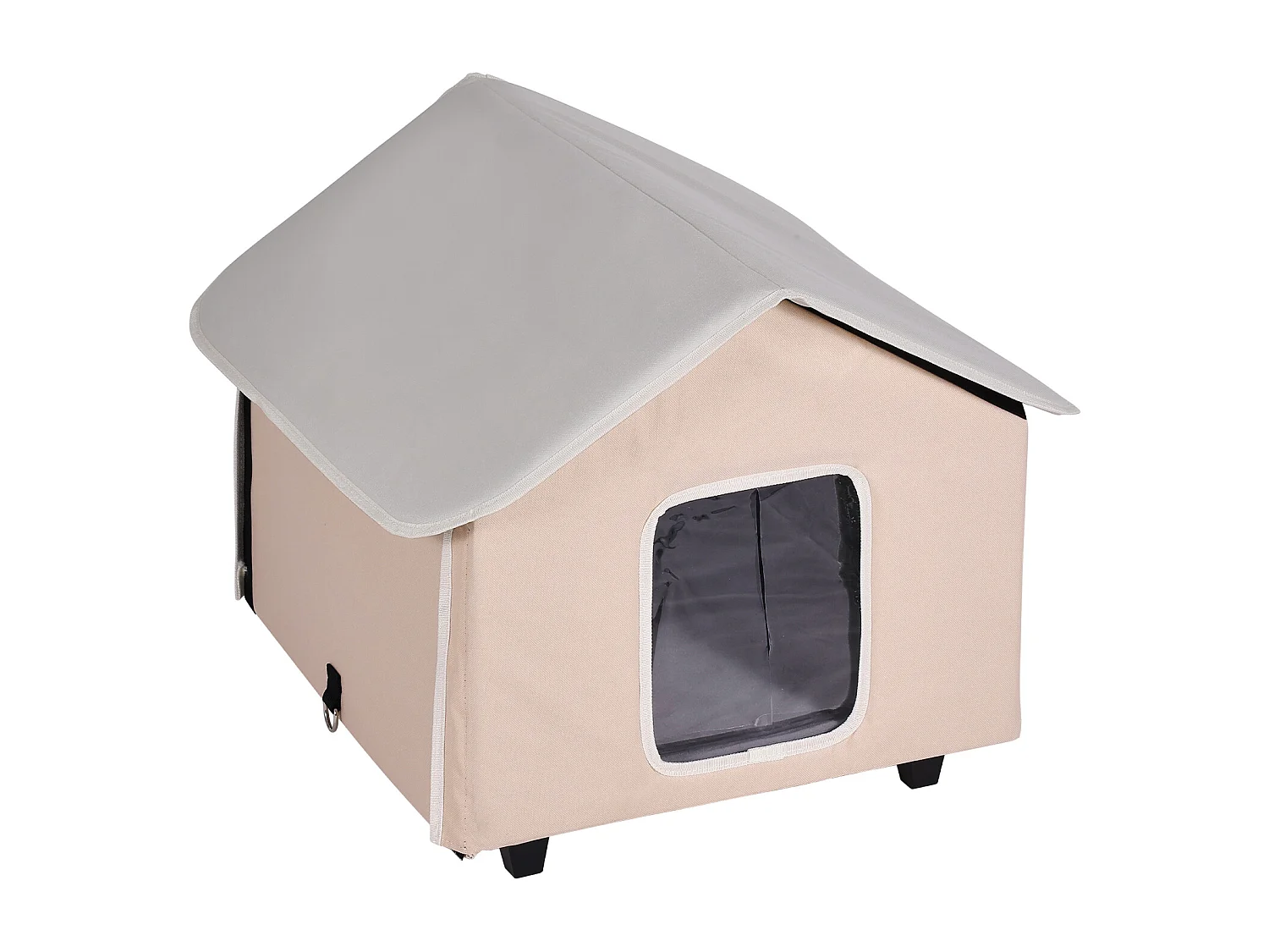 Cuccia per Gatti, SucceBuy Cuccia Rialzata e Riscaldata con Cuscinetto Riscaldante, Marrone (Media)