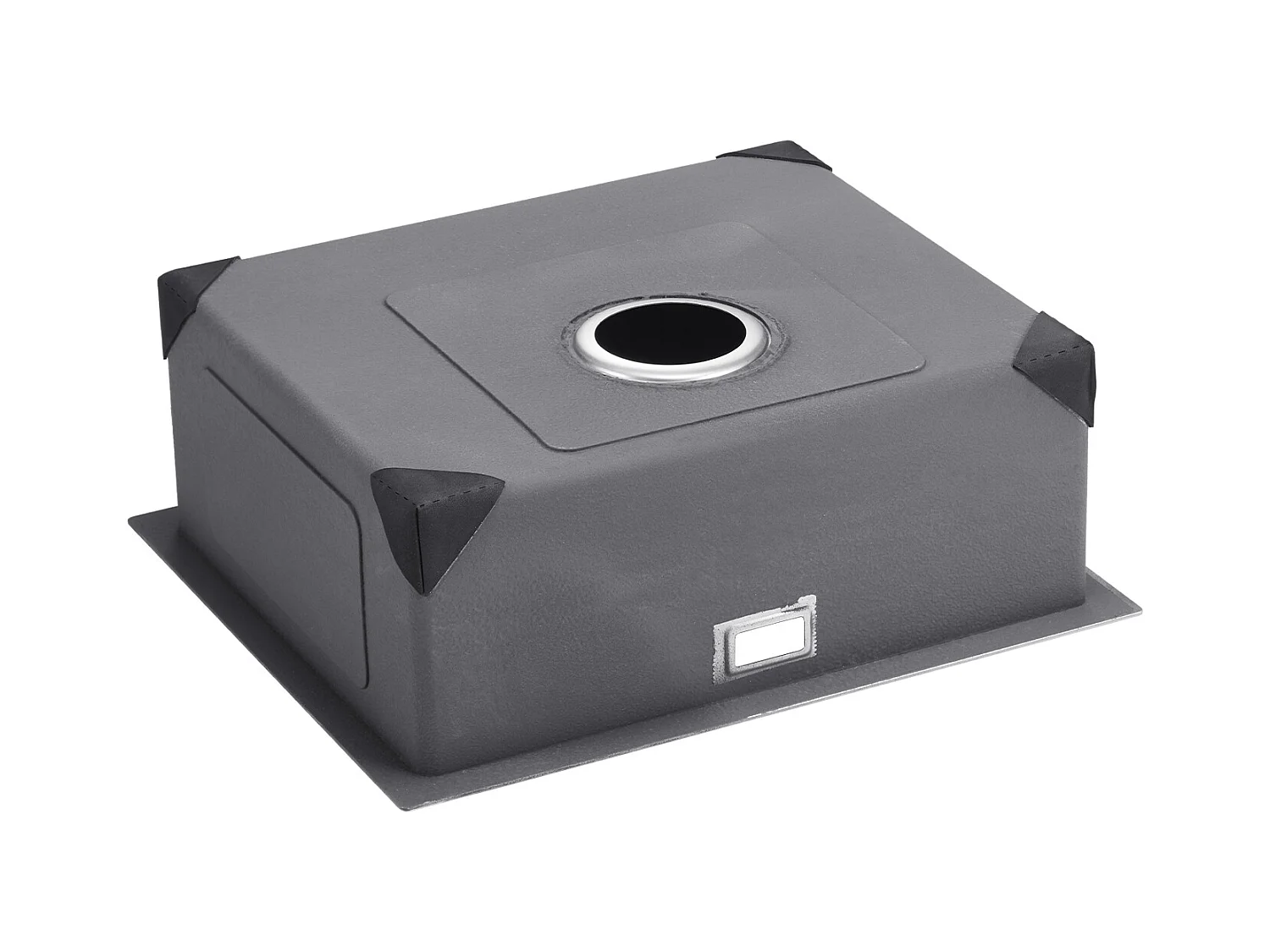 Évier de Cuisine SucceBuy Évier de Cuisine Sous Plan 50 cm à Cuve Simple en Acier Inoxydable