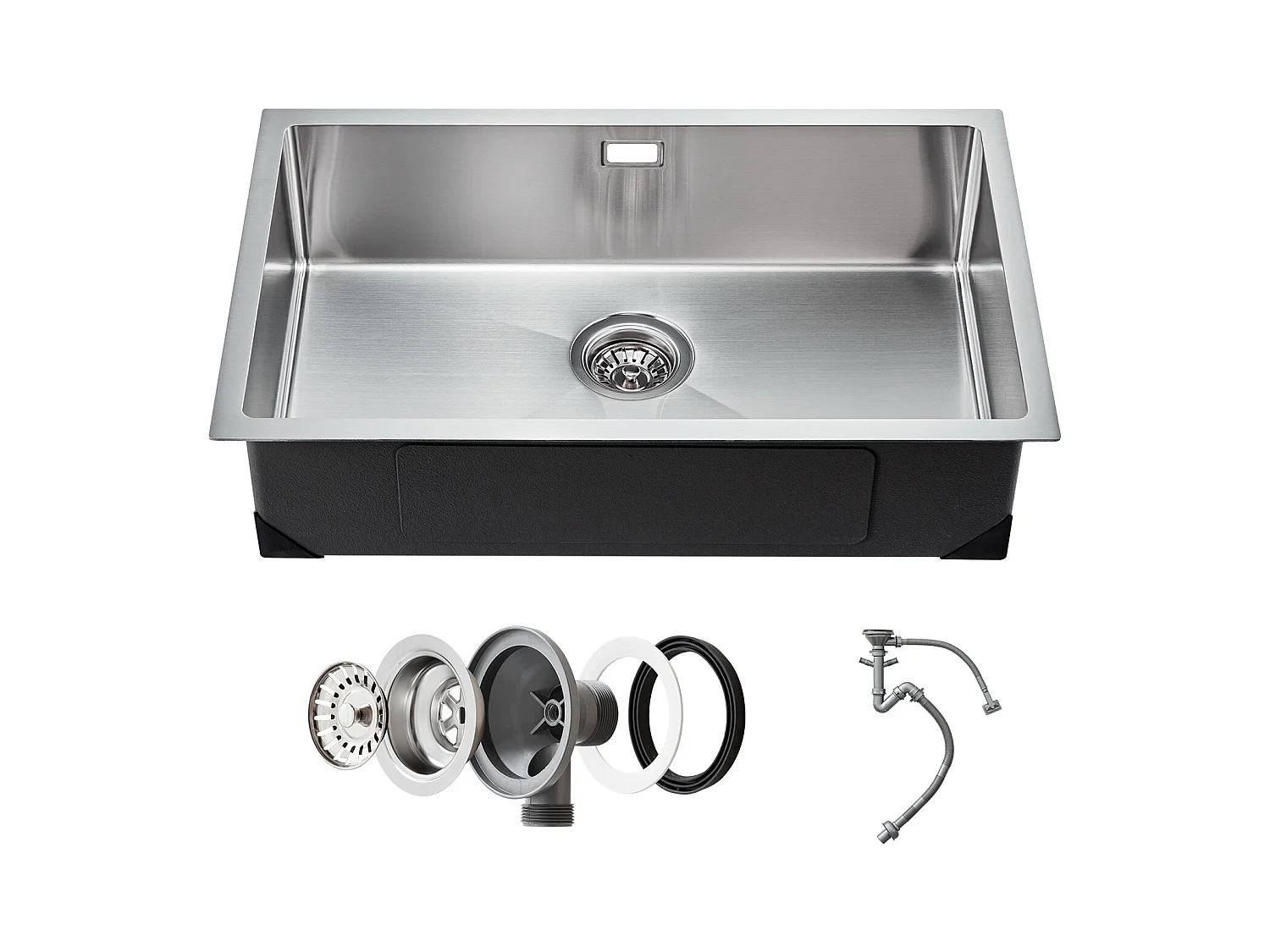 Pia de Cozinha SucceBuy Pia de Cozinha de 76CM em Aço Inoxidável