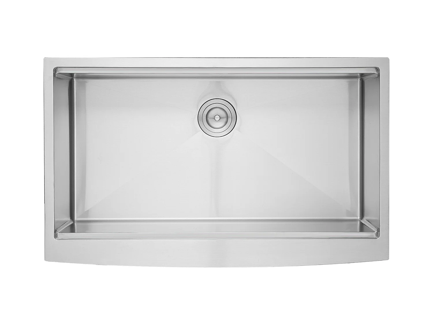 Evier de cuisine SucceBuy Évier Cuisine de Style Campagnard Évier à Encastrer en Acier Inoxydable 304 Une Cuve 76 x 56 x 23 Cm