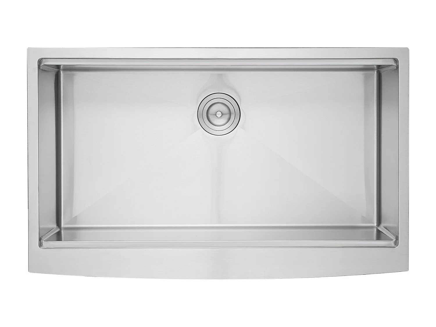 Evier de cuisine SucceBuy Évier Cuisine de Style Campagnard Évier à Encastrer en Acier Inoxydable 304 Une Cuve 76 x 56 x 23 Cm