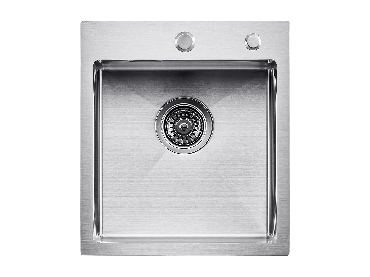 Évier de Cuisine SucceBuy Évier de Cuisine à Montage Par le Haut 40 cm à Cuve Simple à Encastrer en Acier Inoxydable pour Bar