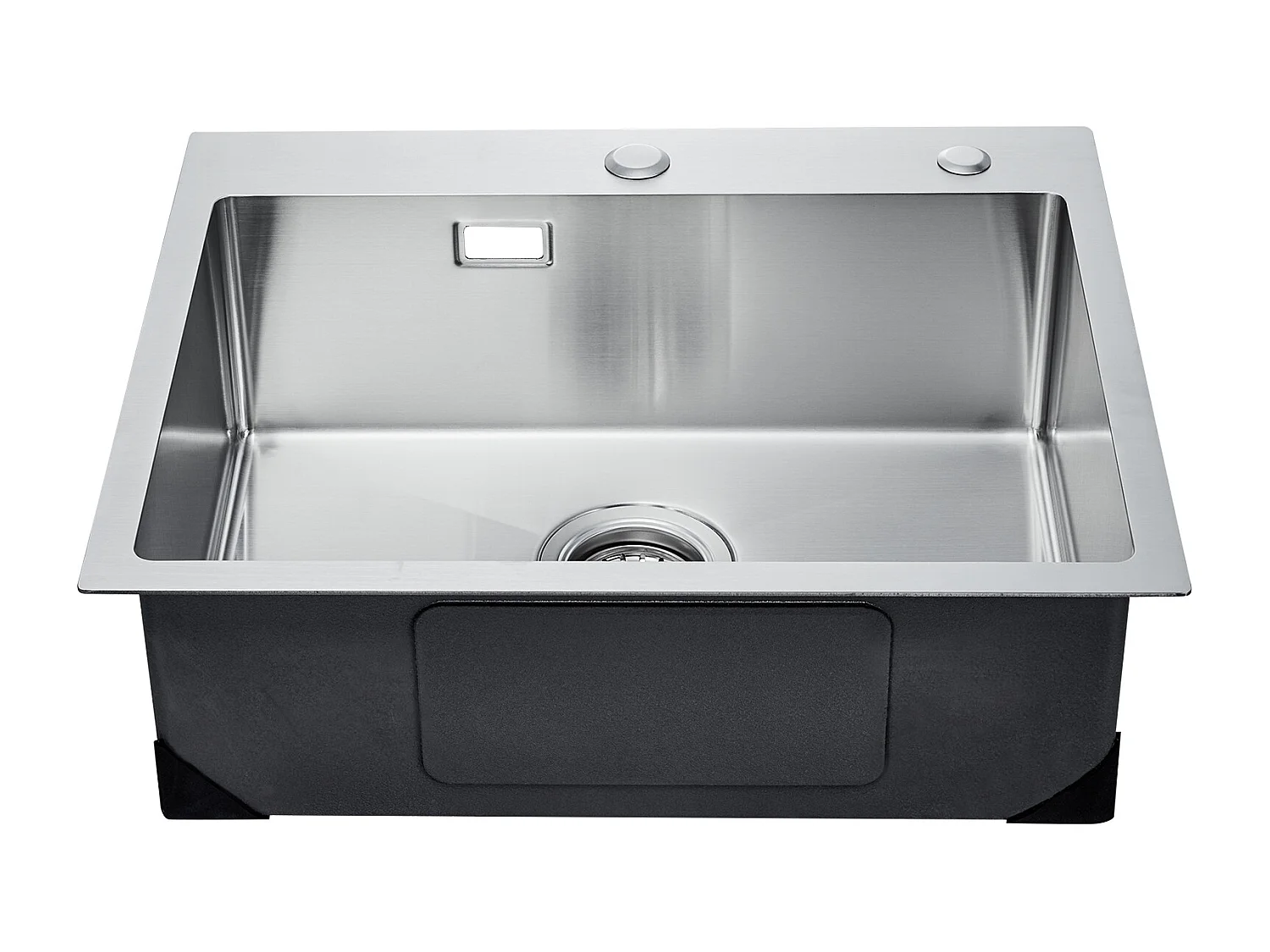 Pia de Cozinha SucceBuy em Aço Inoxidável 304 com Cuba Simples e Montagem Superior, 55 cm