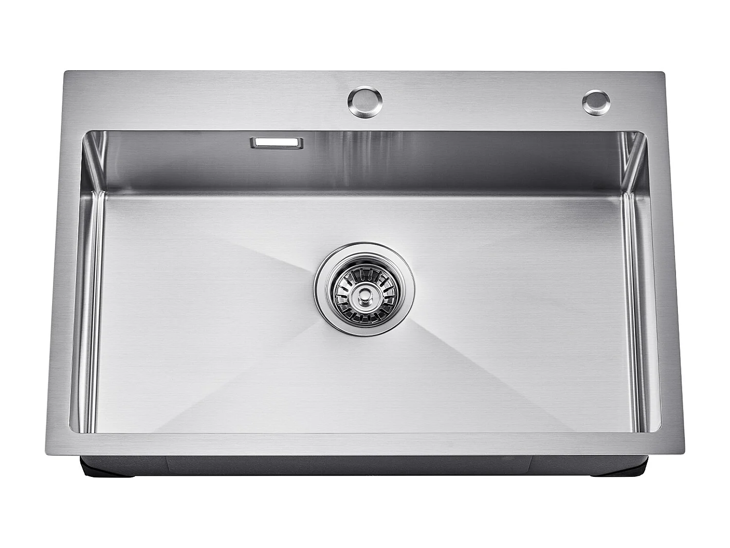 Keuken Spoelbak SucceBuy Keuken Spoelbak 68CM Bovenbouw Enkele Kom Onderbouw RVS Bar Spoelbak