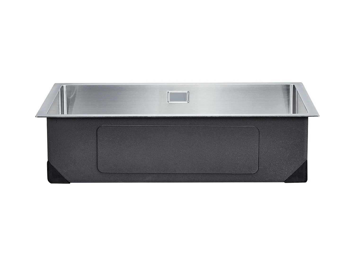 Évier de cuisine SucceBuy Évier de cuisine 70 cm, Cuve Simple Encastrée Sous Plan, Acier Inoxydable