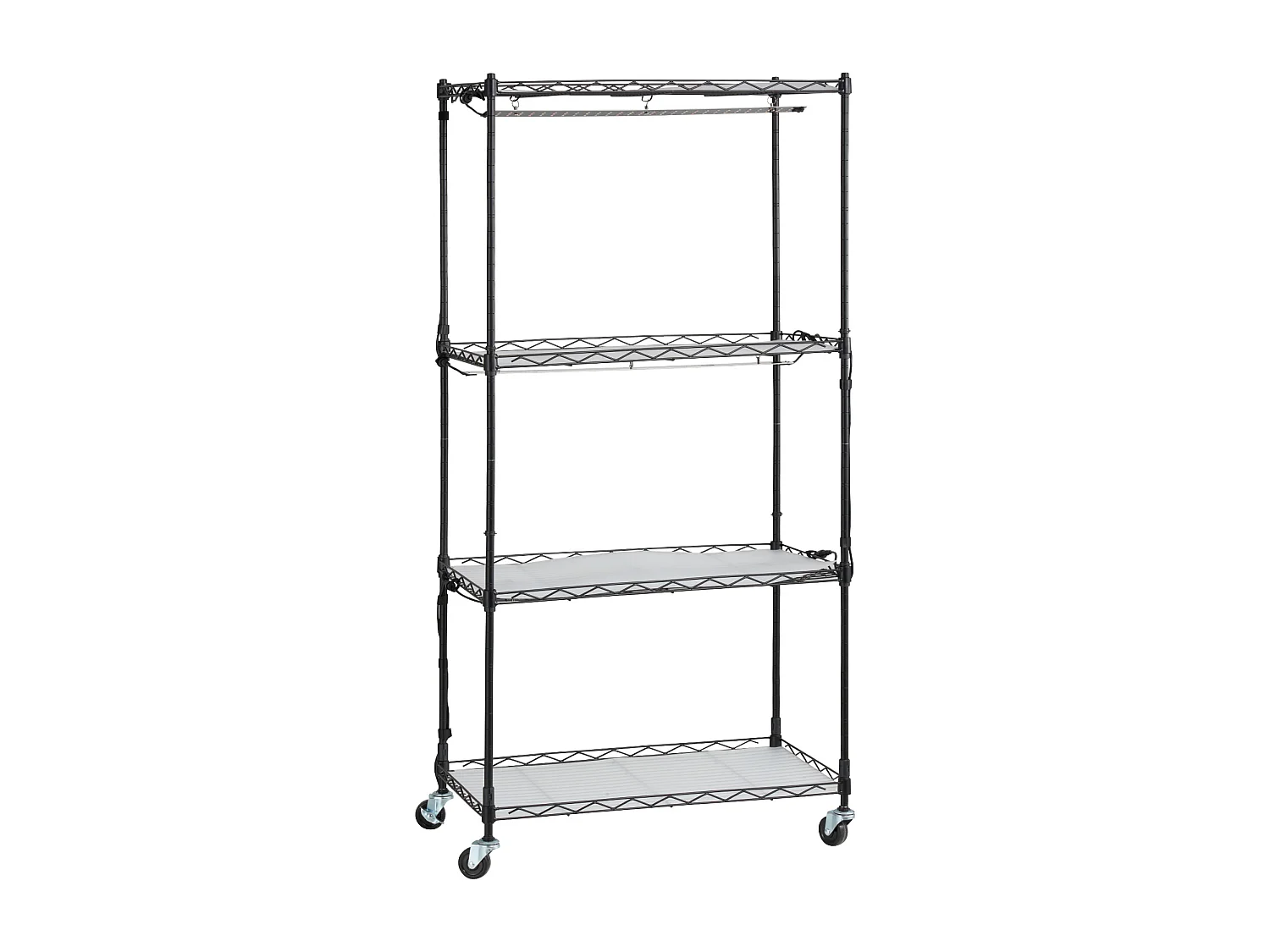 Support pour Plantes SucceBuy, avec Lampes de Croissance, 4 Niveaux, 45 W, 60x35x126,5 cm, pour Jardinage Germination Graines