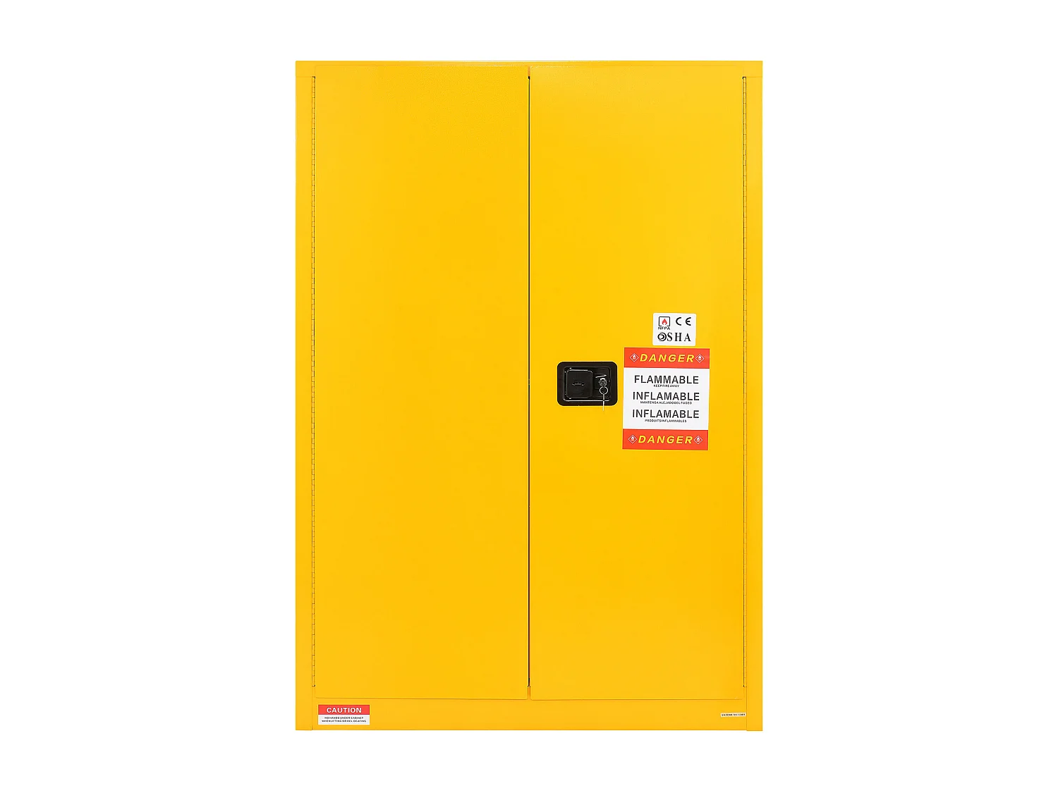 Armadio di Sicurezza SucceBuy per Prodotti Infiammabili 170,3 L 109x46x165,5 Cm, Armadio Ignifugo per Liquidi Infiammabili, con 2 Ripiani Regolabili