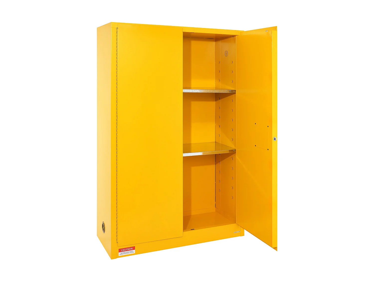 Armadio di Sicurezza SucceBuy per Prodotti Infiammabili 170,3 L 109x46x165,5 Cm, Armadio Ignifugo per Liquidi Infiammabili, con 2 Ripiani Regolabili