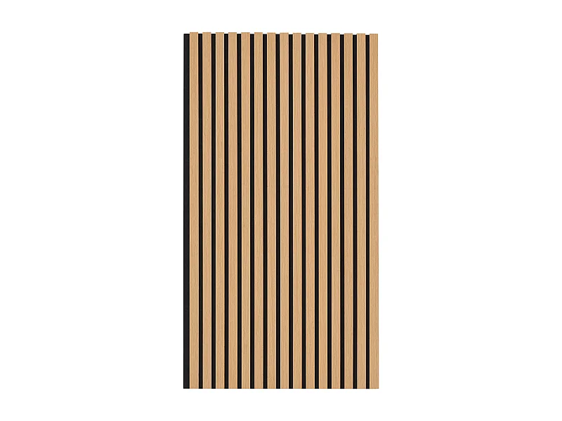 Panneaux Acoustiques SucceBuy 59.9 x 119.8 cm, Panneaux Acoustiques à Lattes en Bois, Décoration Murale Moderne, Chêne Clair