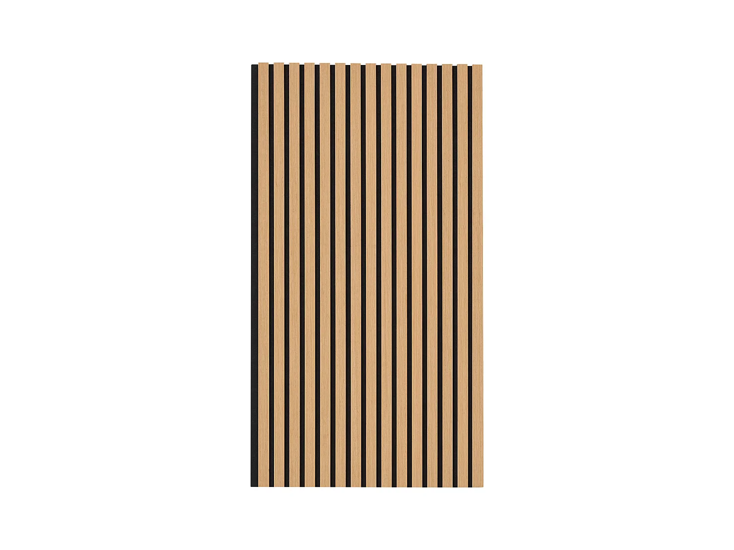 Panneaux Acoustiques SucceBuy 59.9 x 119.8 cm, Panneaux Acoustiques à Lattes en Bois, Décoration Murale Moderne, Chêne Clair