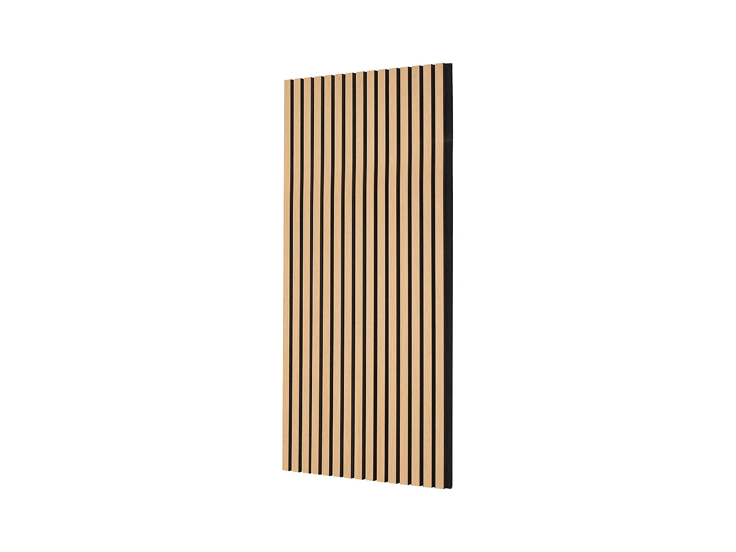 Panneaux Acoustiques SucceBuy 59.9 x 119.8 cm, Panneaux Acoustiques à Lattes en Bois, Décoration Murale Moderne, Chêne Clair