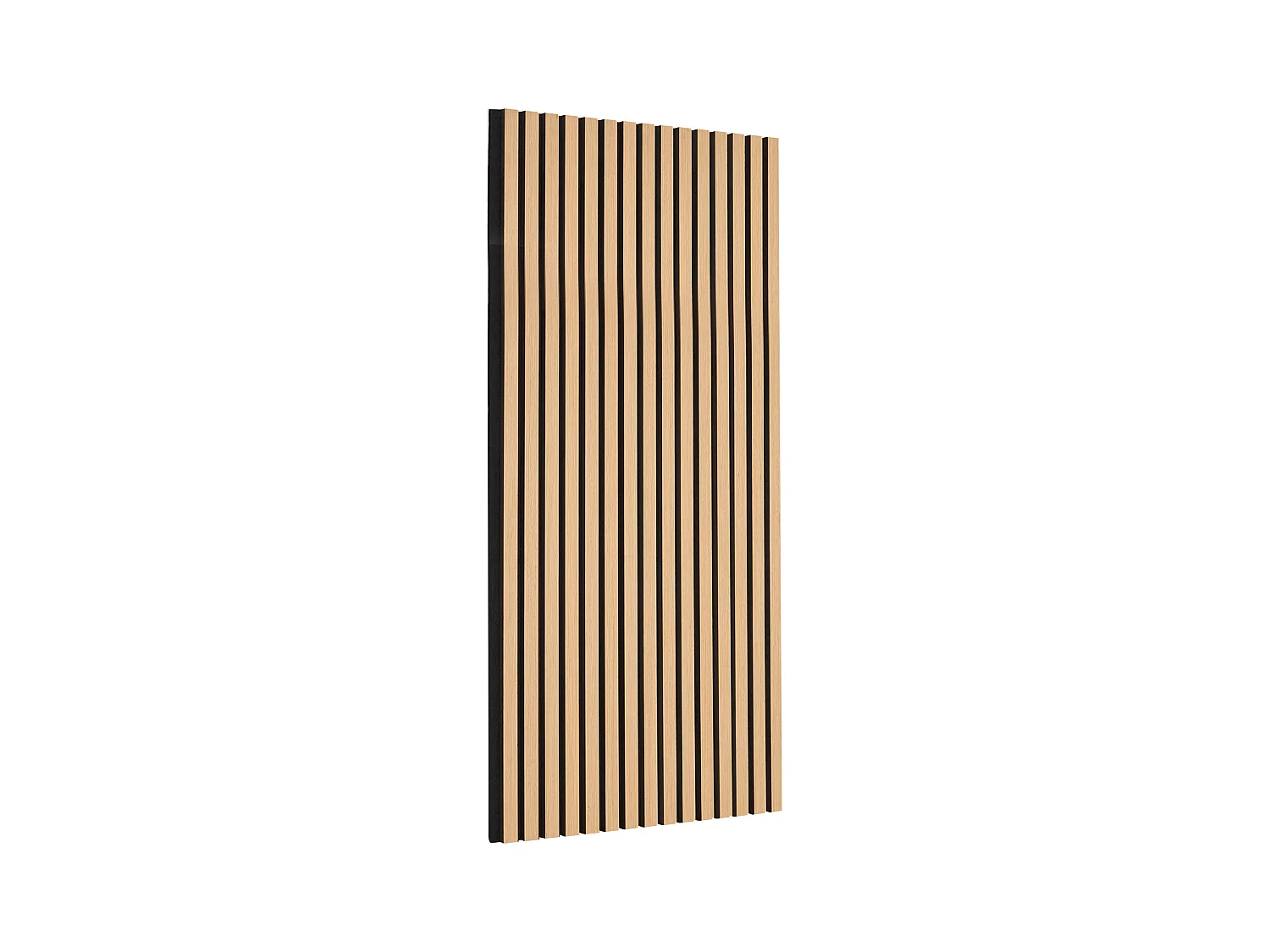 Panneaux Acoustiques SucceBuy 59.9 x 119.8 cm, Panneaux Acoustiques à Lattes en Bois, Décoration Murale Moderne, Chêne Clair