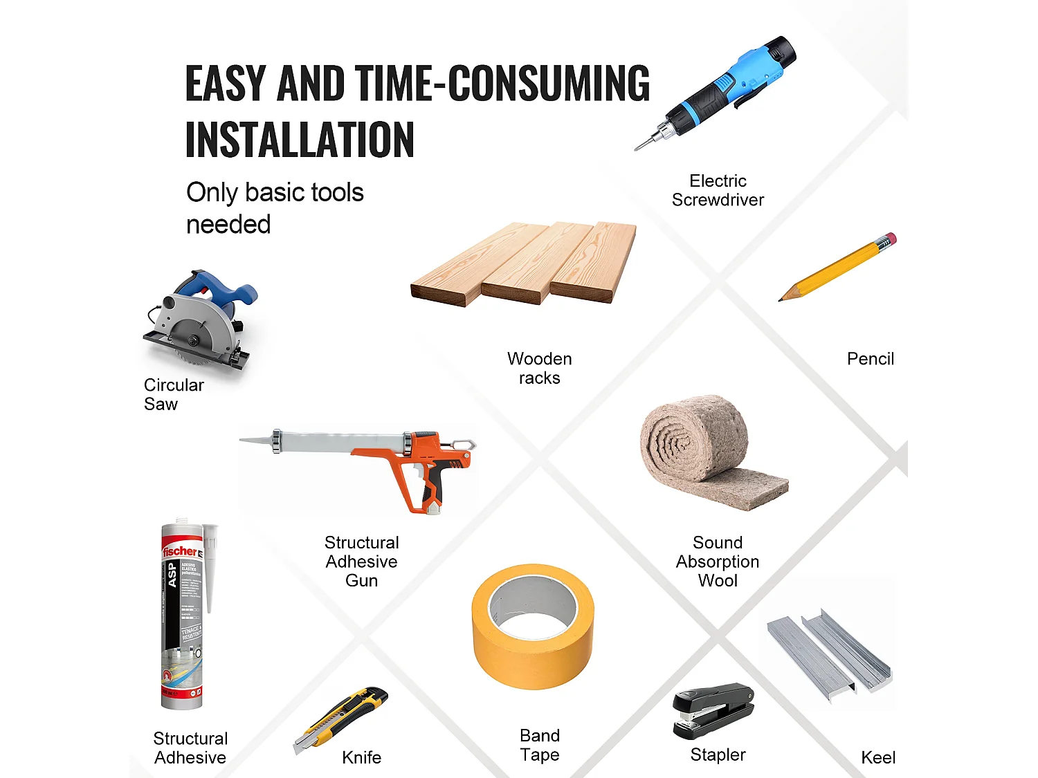 Panneaux Acoustiques SucceBuy 59.9 x 119.8 cm, Panneaux Acoustiques à Lattes en Bois, Décoration Murale Moderne, Chêne Clair