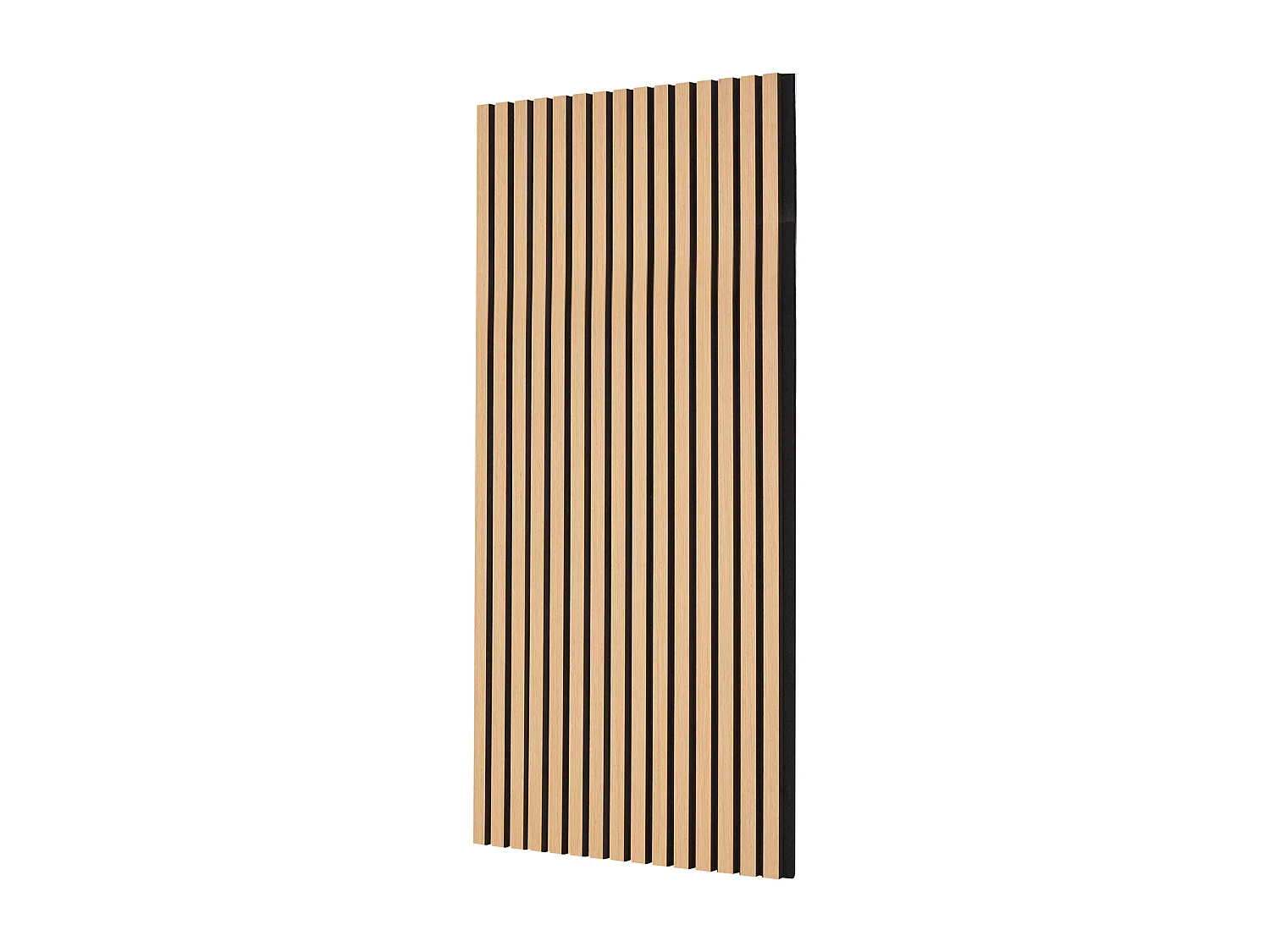 Panneaux Acoustiques SucceBuy 59.9 x 119.8 cm, Panneaux Acoustiques à Lattes en Bois, Décoration Murale Moderne, Chêne Clair