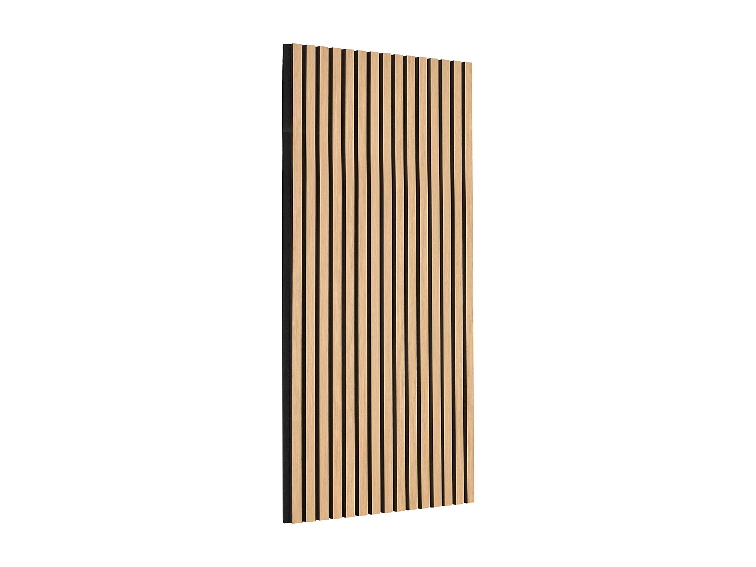 Panneaux Acoustiques SucceBuy 59.9 x 119.8 cm, Panneaux Acoustiques à Lattes en Bois, Décoration Murale Moderne, Chêne Clair