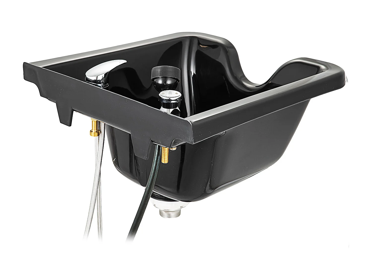 Shampoebak SucceBuy, Shampoebak van ABS-plastic, voor Kappers, Spa-centrum, Kapsalon, Schoonheidssalon, Huis, Zwart