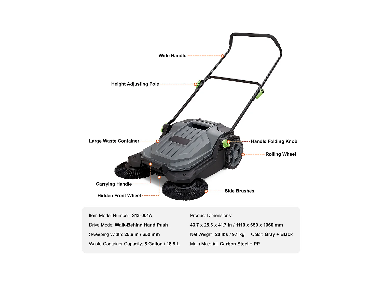 Samochód Sypiarski SucceBuy, Szerokość 65.02 cm, Kosz na Odpady 18.9 l, z Regulowalnym i Składalnym Ręcznikiem