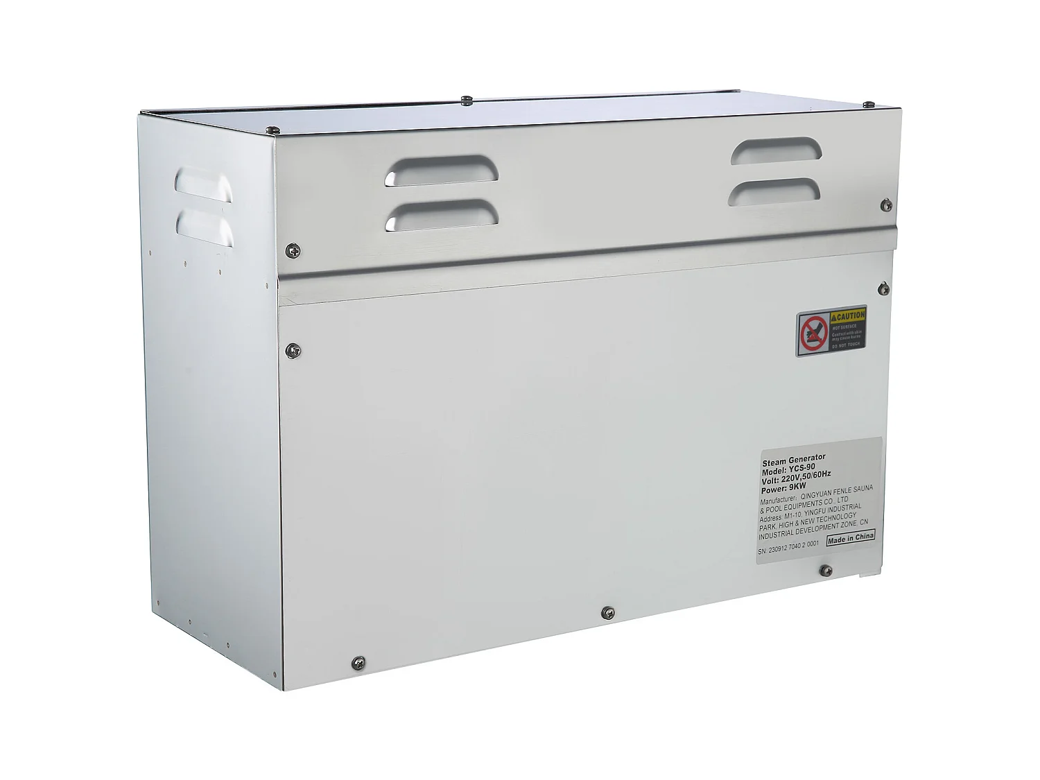 Générateur de Vapeur Sauna SucceBuy 9KW, avec Réservoir d'Eau 6 L, Moniteur LED, Drain Manuel, pour Hammam Domicile