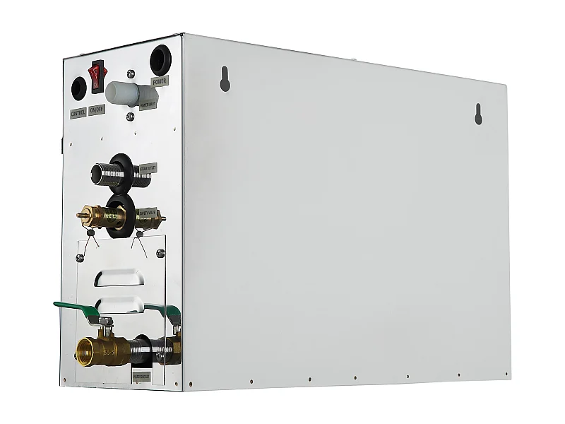 Gerador de Vapor para Sauna SucceBuy 9KW, com Tanque de Água 6 L, Monitor LED, Drenagem Manual, para Hammam Doméstico