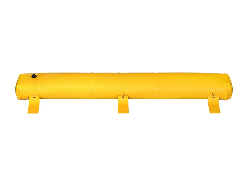 Barrière Anti-Inondation SucceBuy, 3,7 m de Long x 30,5 cm de Haut pour la Déviation de l'Eau, PVC Industriel