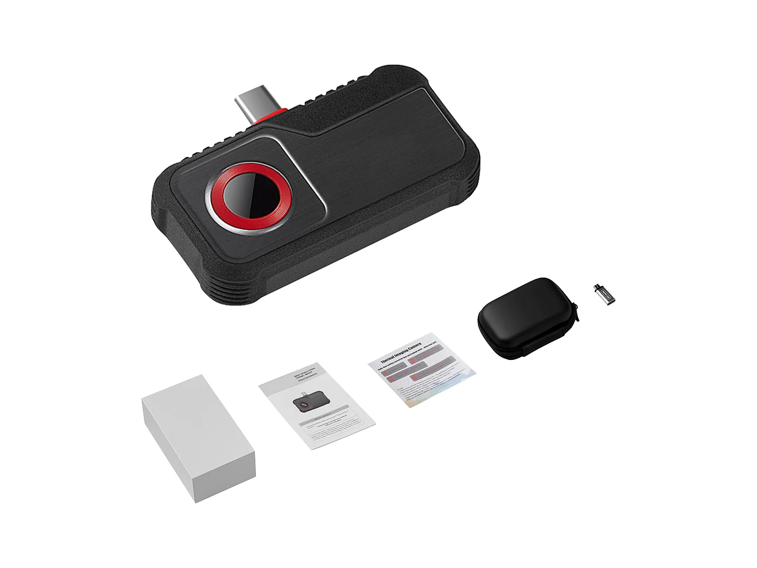 Caméra Thermique SucceBuy pour Android, Résolution IR 256x192, Taux de Rafraîchissement 25 Hz