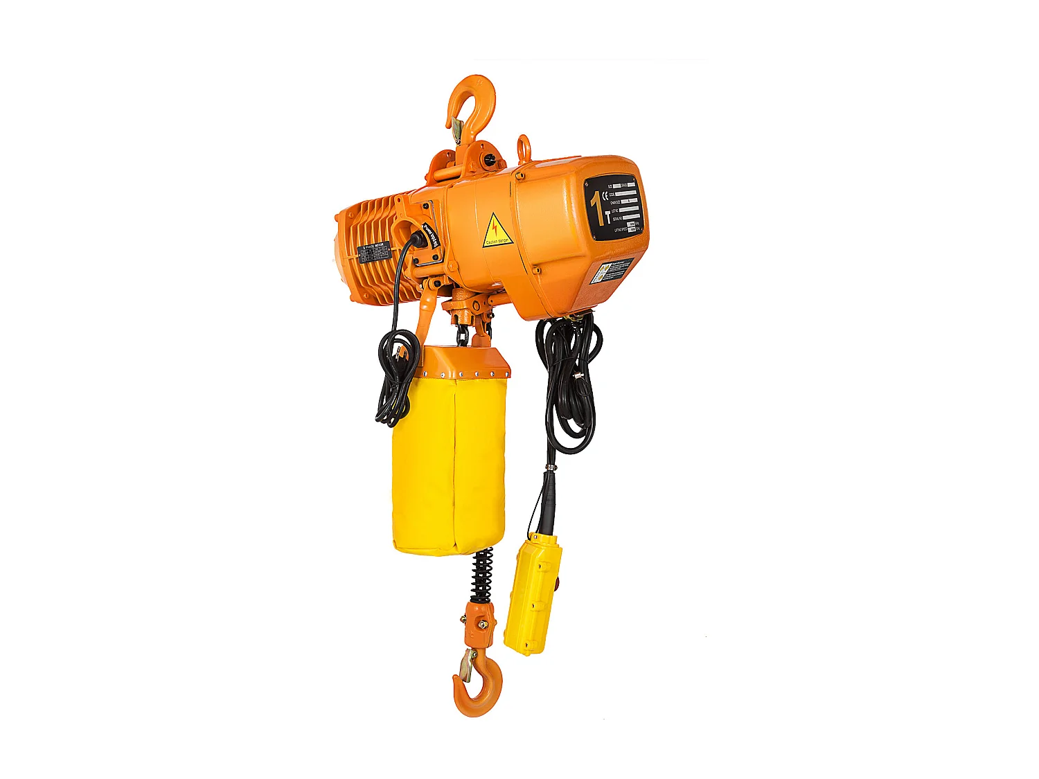 Treuil Électrique, SucceBuy Palan Électrique à Chaîne Monophasé, Capacité de Charge de 998 KG, Capacité de Levage de 33 CM