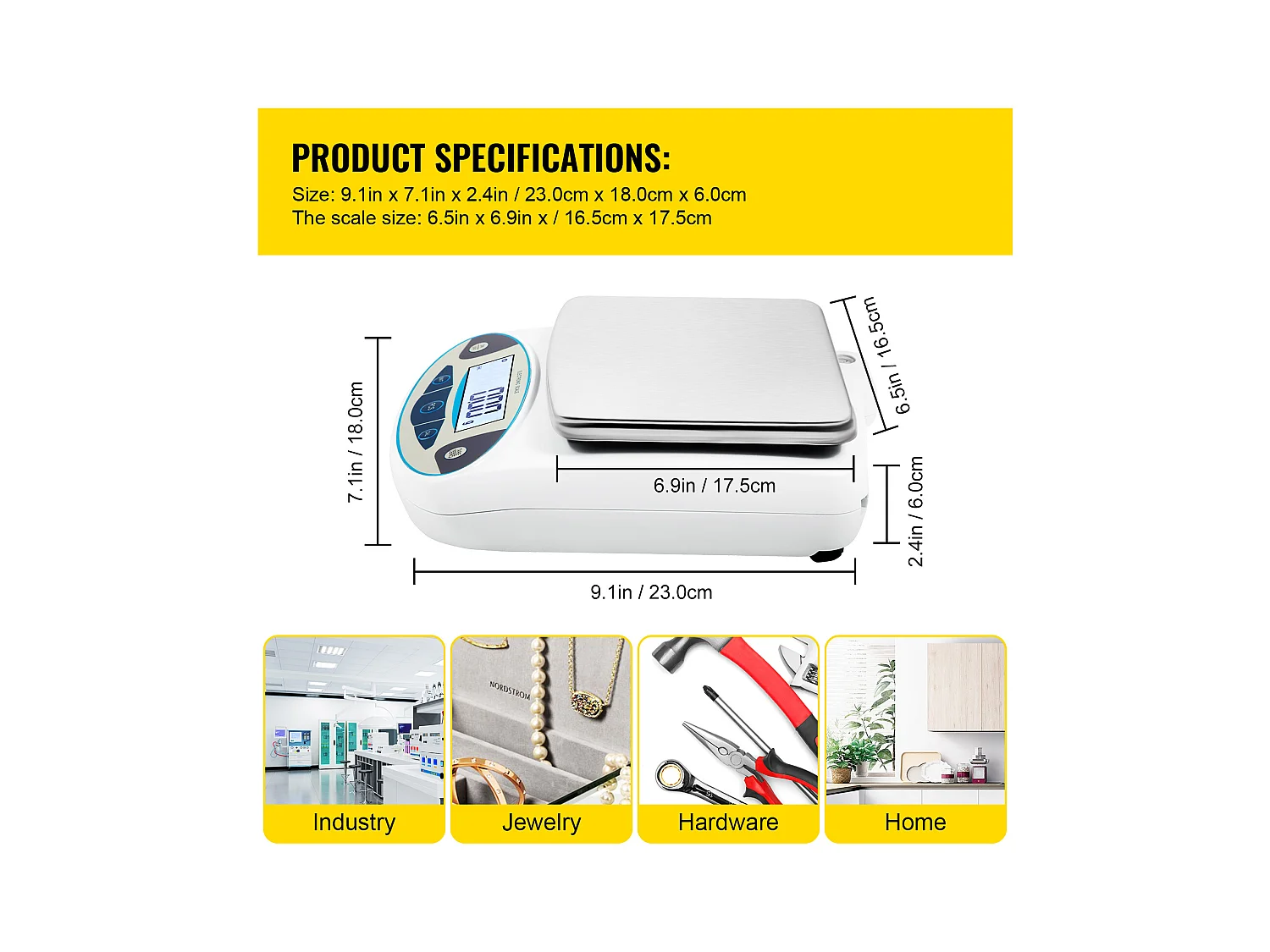 Balance Analytique de Laboratoire SucceBuy, Balance de Précision Numérique 5000 g x 0,01 g, Pesage Bijoux Échantillons