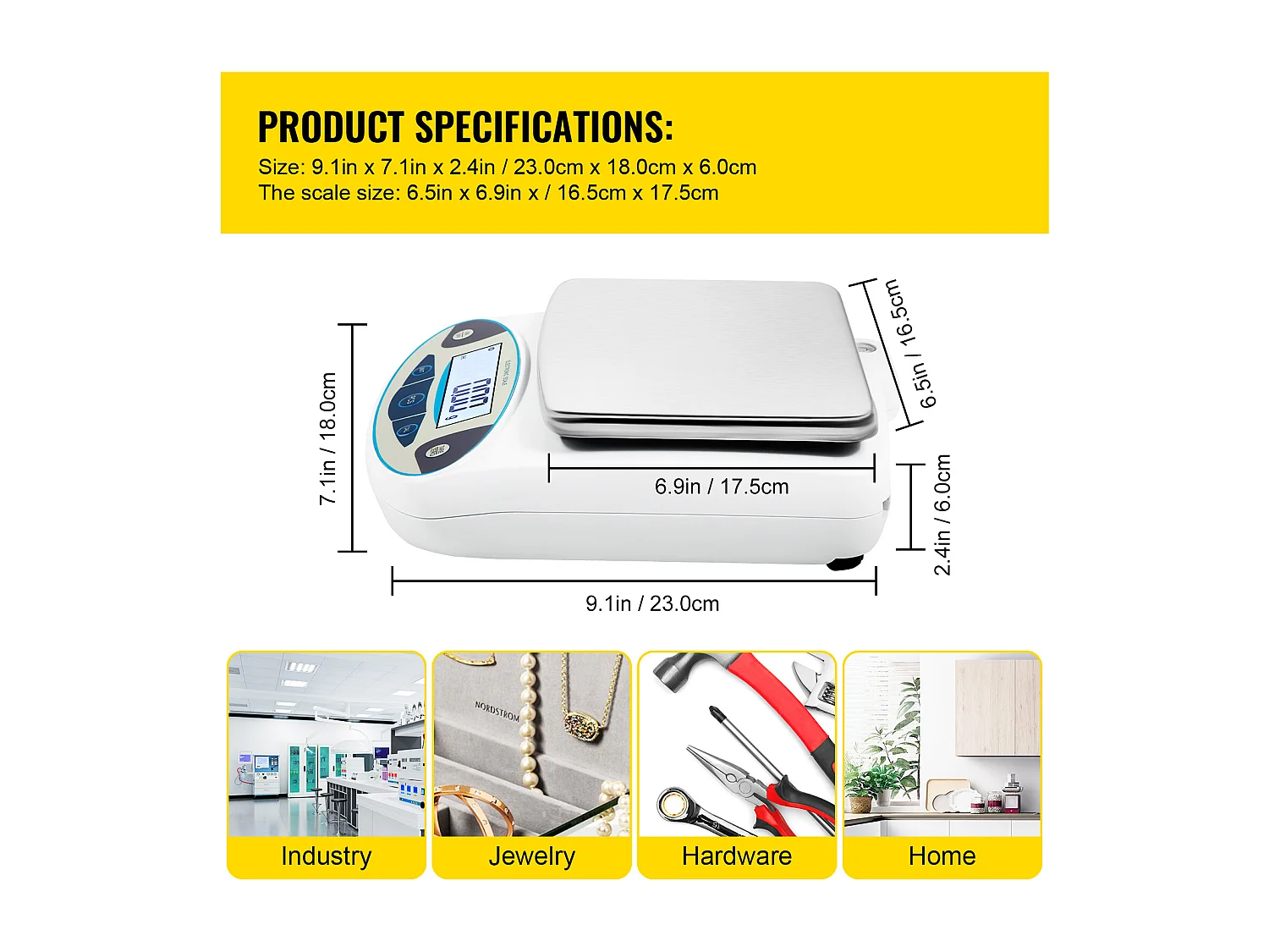 Balance Analytique de Laboratoire SucceBuy, Balance de Précision Numérique 5000 g x 0,01 g, Pesage Bijoux Échantillons