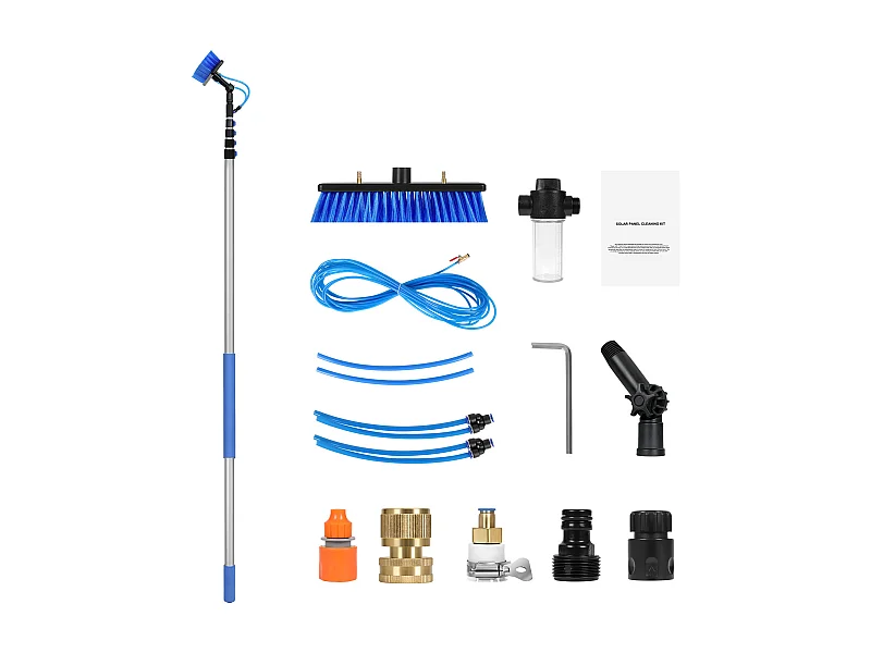 Kit palo Telescopico SucceBuy per la Pulizia dei Pannelli Solari, Estensibile Fino a 7,3 M