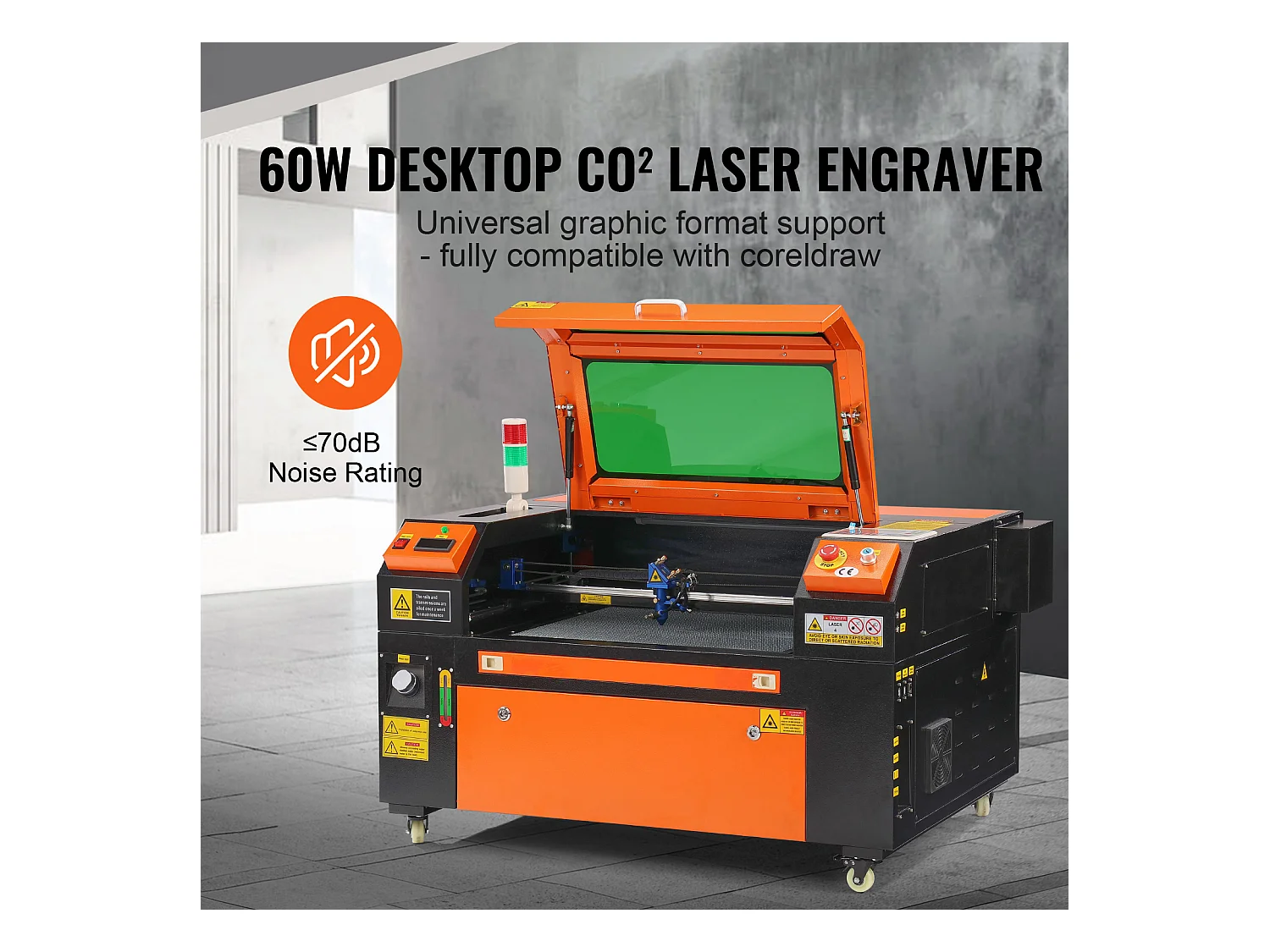 Graveur Laser, SucceBuy Graveur laser CO2 60 W 40 x 60 cm Machine de Gravure et D'impression