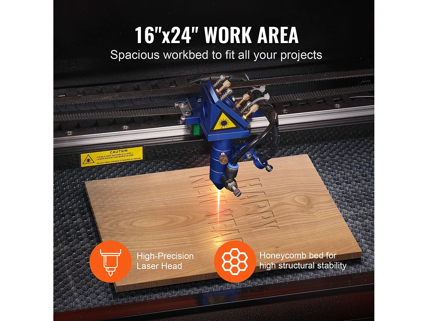 Graveur Laser, SucceBuy Graveur laser CO2 60 W 40 x 60 cm Machine de Gravure et D'impression