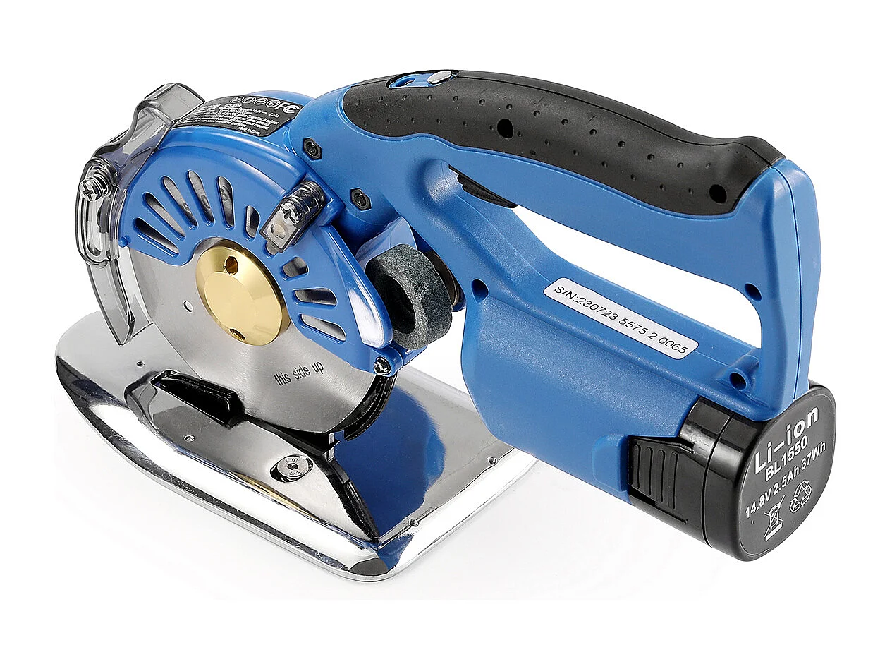 Draadloze Elektrische Naaischaar SucceBuy 150W Elektrische Roterende Stofsnijder Snijdikte 27MM Mes 100MM 5 Instelbare Snelheden