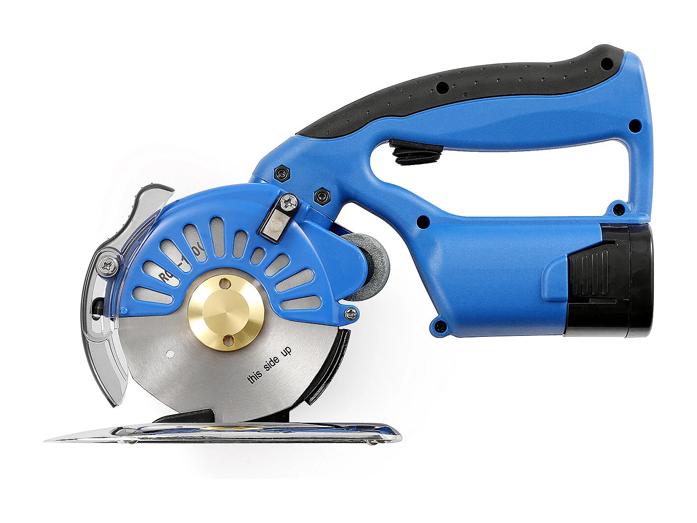 Draadloze Elektrische Naaischaar SucceBuy 150W Elektrische Roterende Stofsnijder Snijdikte 27MM Mes 100MM 5 Instelbare Snelheden