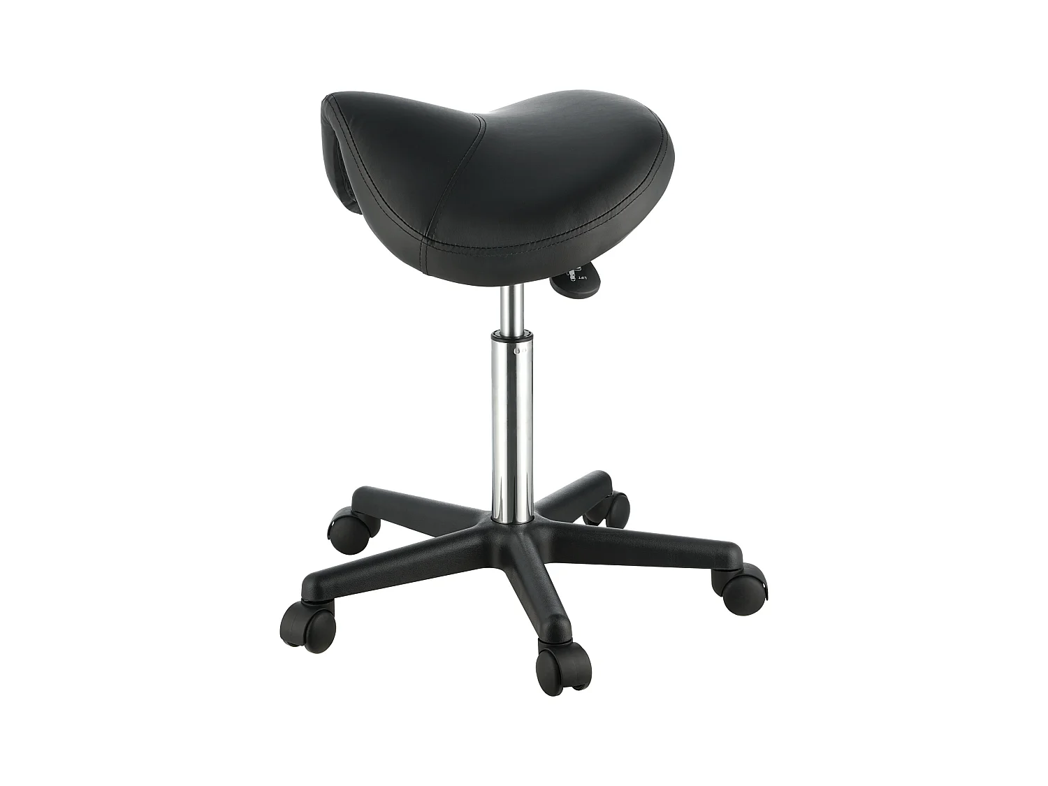 Tabouret de Bureau SucceBuy Tabouret de Selle, Chaise Roulante avec Roulettes, Cuir PU Épais