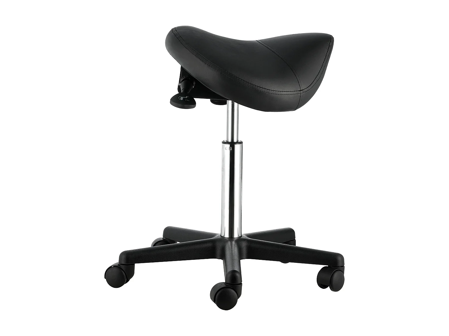 Tabouret de Bureau SucceBuy Tabouret de Selle, Chaise Roulante avec Roulettes, Cuir PU Épais