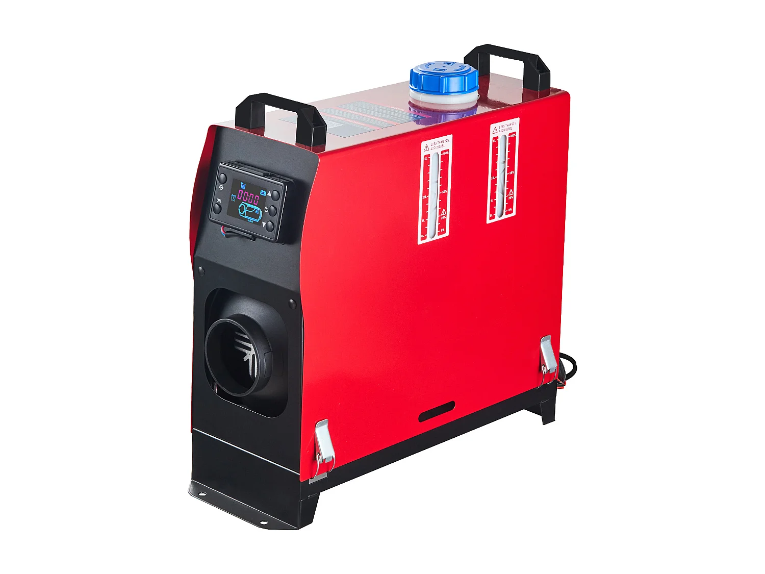 Scaldabagno ad Aria Diesel SucceBuy 12 V 5 kW con Schermo LCD per Camion, RV – 1 Uscita d'Aria, Nero