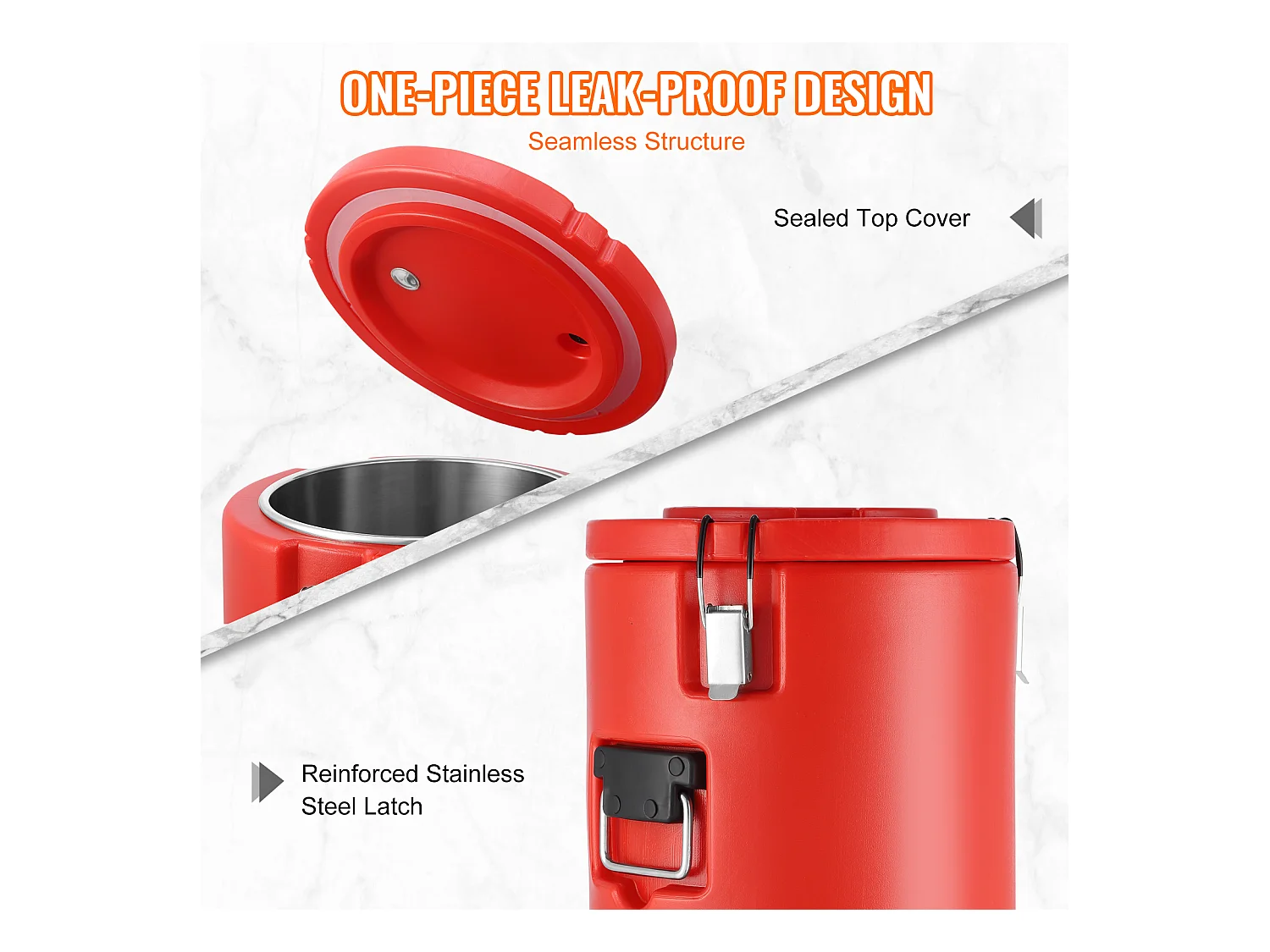 Distributeur de Boissons, SucceBuy Distributeur de Boissons Isotherme 7,6 L en Acier Inoxydable, Chaud et Froid