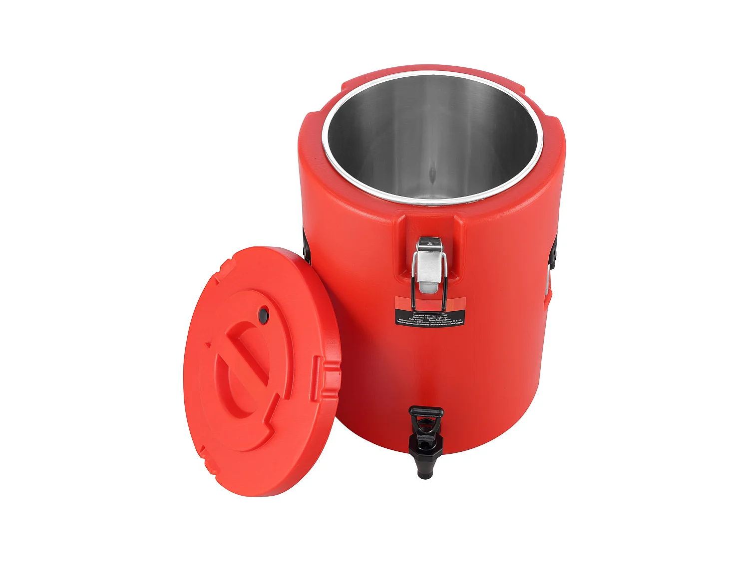 Distributeur de Boissons, SucceBuy Distributeur de Boissons Isotherme 7,6 L en Acier Inoxydable, Chaud et Froid