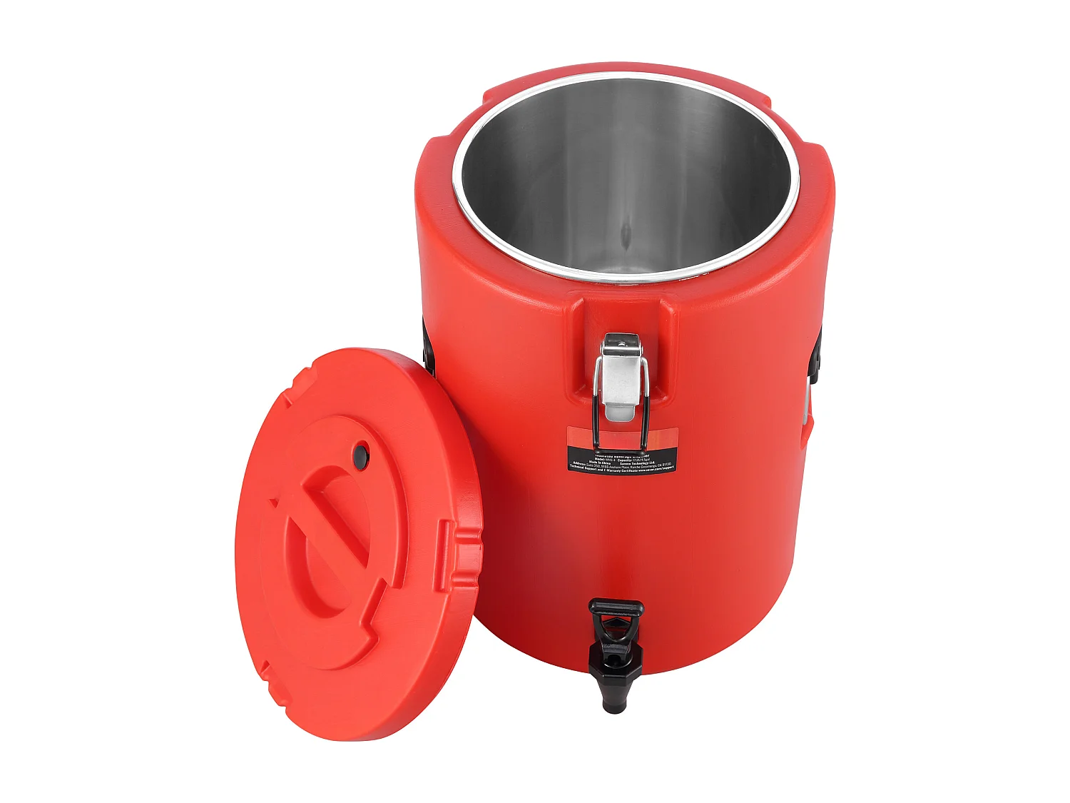 Distributeur de Boissons, SucceBuy Distributeur de Boissons Isotherme 7,6 L en Acier Inoxydable, Chaud et Froid