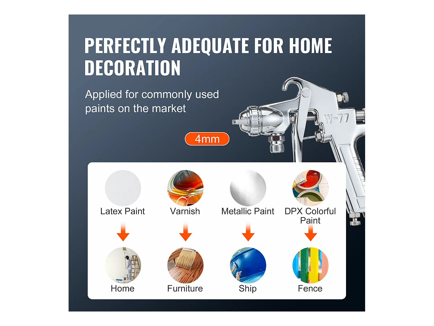 Recipiente a Presión para Pintura en Aerosol SucceBuy de 15 L/3,75 Galones con Pistola Pulverizadora, Mangueras y Manómetro